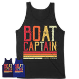 Vintage Boat Captain Limited Edition Job Shirt, Coworker Birthday Gift Idea