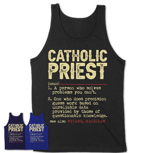 Vintage Catholic Priest Definition Shirt, Funny Coworker Gift Idea for Catholic Priest, New Job Gift