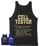 Vintage Cell Tester Definition Shirt, Funny Coworker Gift Idea for Cell Tester, New Job Gift