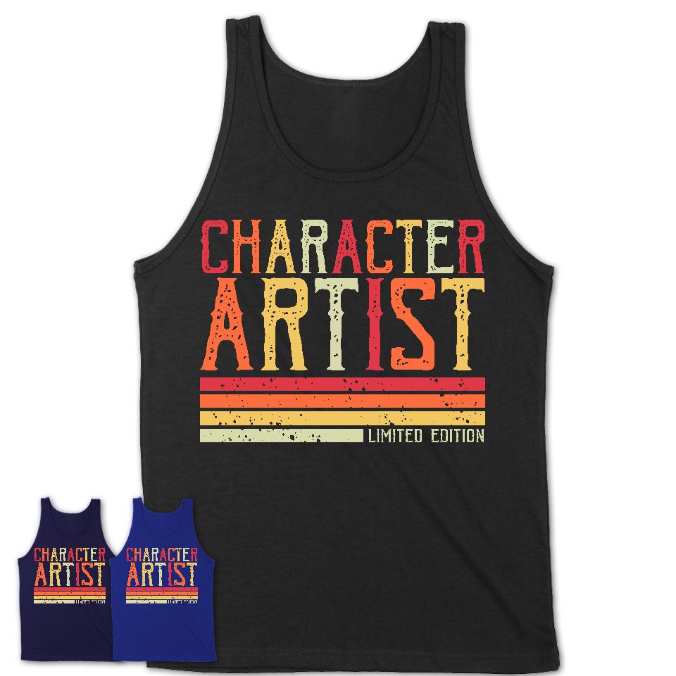 Vintage Character Artist Limited Edition Job Shirt, Coworker Birthday Gift Idea