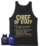 Vintage Chief Of Staff Definition Shirt, Funny Coworker Gift Idea for Chief Of Staff, New Job Gift