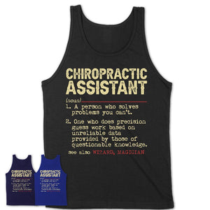 Vintage Chiropractic Assistant Definition Shirt, Funny Coworker Gift Idea for Chiropractic Assistant, New Job Gift