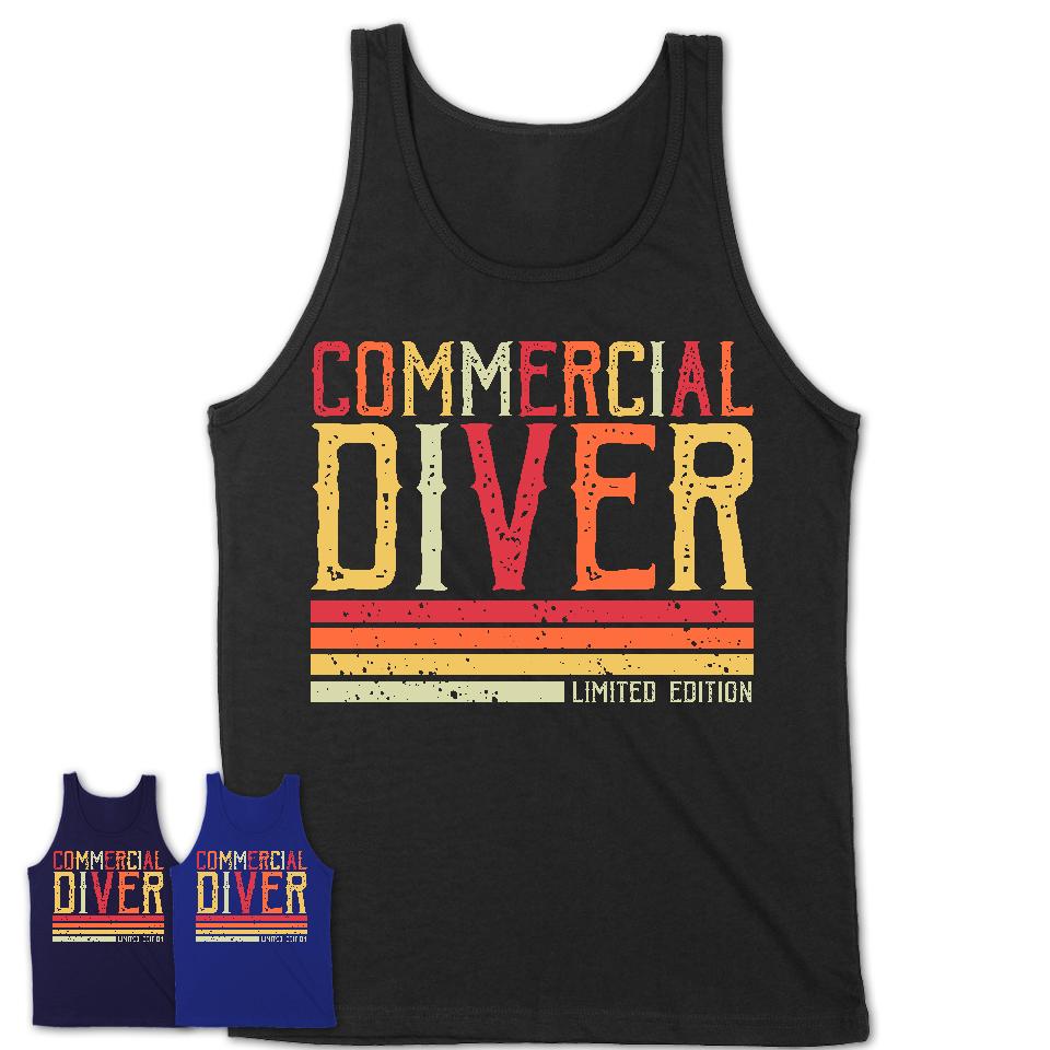 Vintage Commercial Diver Limited Edition Job Shirt, Coworker Birthday Gift Idea