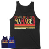 Vintage Communications Manager Limited Edition Job Shirt, Coworker Birthday Gift Idea