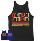 Vintage Contract Attorney Limited Edition Job Shirt, Coworker Birthday Gift Idea