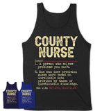 Vintage County Nurse Definition Shirt, Funny Coworker Gift Idea for County Nurse, New Job Gift