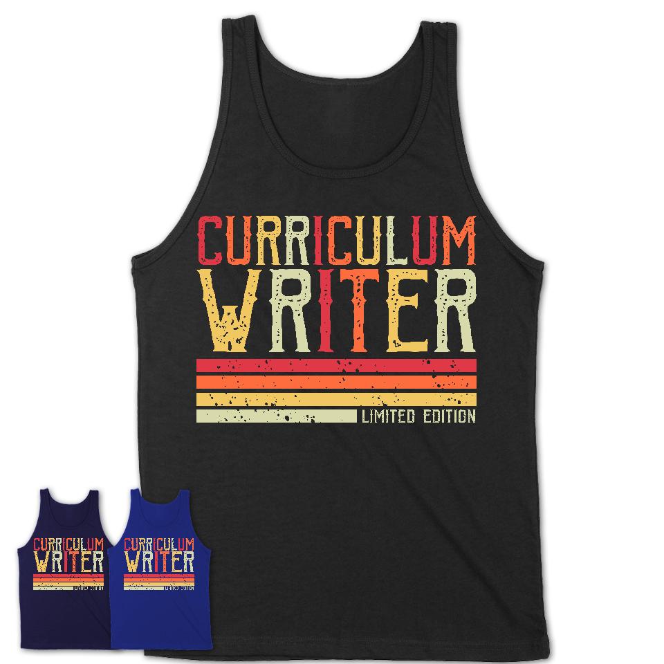Vintage Curriculum Writer Limited Edition Job Shirt, Coworker Birthday Gift Idea