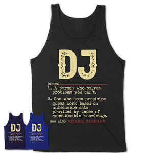 Vintage DJ Definition Shirt, Funny Coworker Gift Idea for DJ, New Job Gift