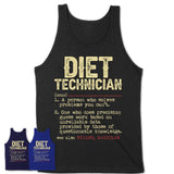 Vintage Diet Technician Definition Shirt, Funny Coworker Gift Idea for Diet Technician, New Job Gift