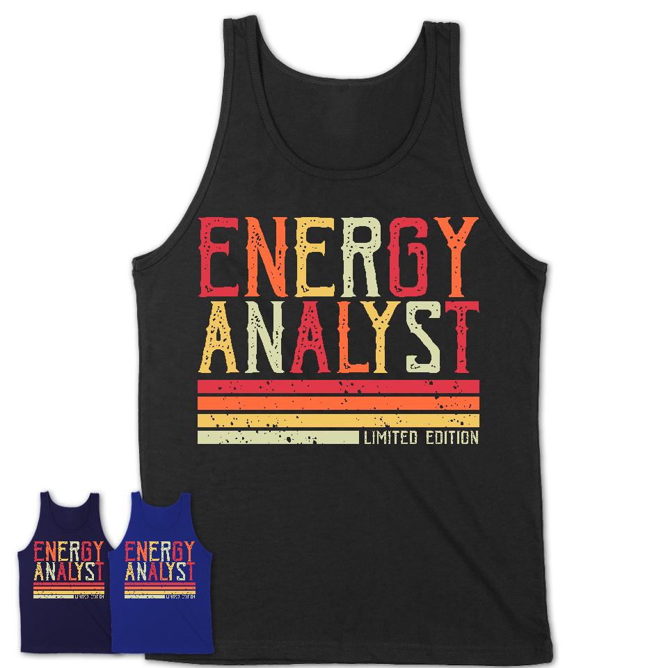 Vintage Energy Analyst Limited Edition Job Shirt, Coworker Birthday Gift Idea