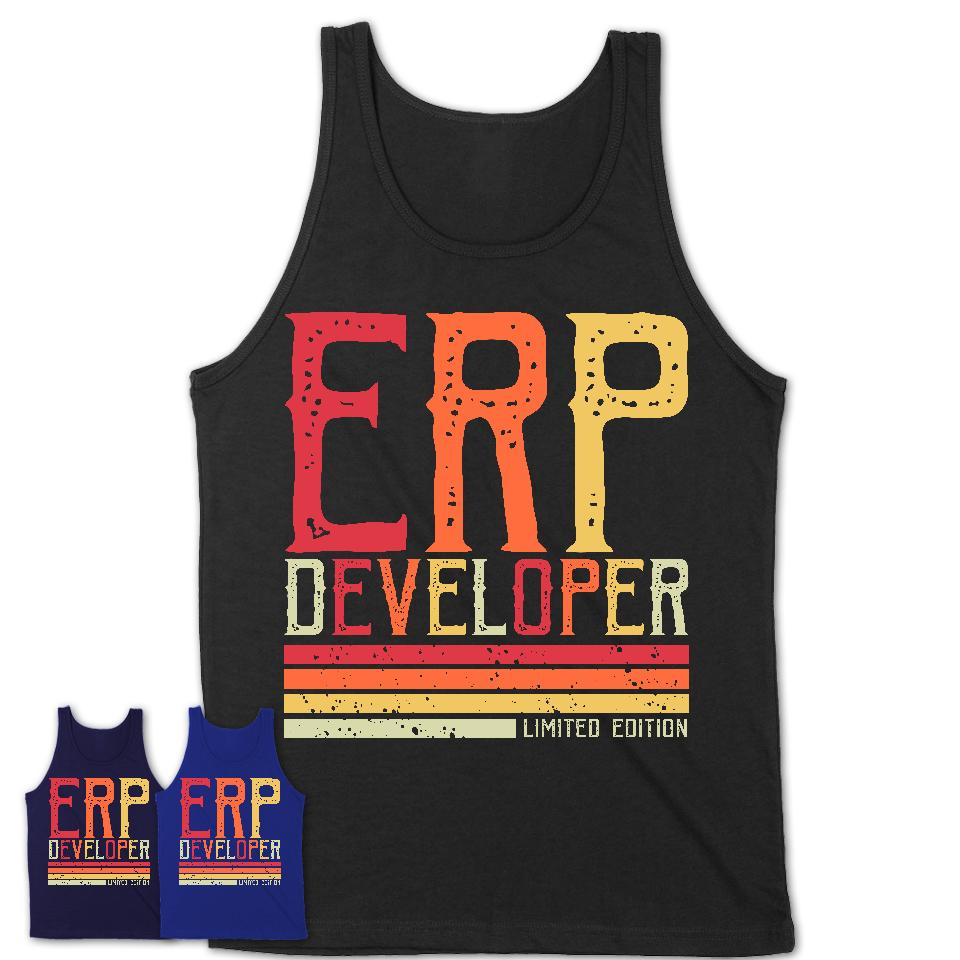Vintage Erp Developer Limited Edition Job Shirt, Coworker Birthday Gift Idea