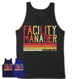 Vintage Facility Manager Limited Edition Job Shirt, Coworker Birthday Gift Idea