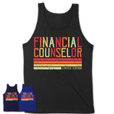 Vintage Financial Counselor Limited Edition Job Shirt, Coworker Birthday Gift Idea