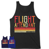 Vintage Flight Attendant Limited Edition Job Shirt, Coworker Birthday Gift Idea