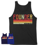 Vintage Founder Limited Edition Job Shirt, Coworker Birthday Gift Idea