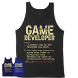 Vintage Game Developer Definition Shirt, Funny Coworker Gift Idea for Game Developer, New Job Gift