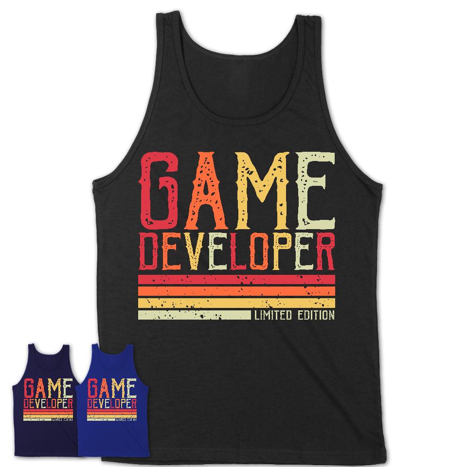 Vintage Game Developer Limited Edition Job Shirt, Coworker Birthday Gift Idea