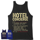 Vintage Hotel Concierge Definition Shirt, Funny Coworker Gift Idea for Hotel Concierge, New Job Gift