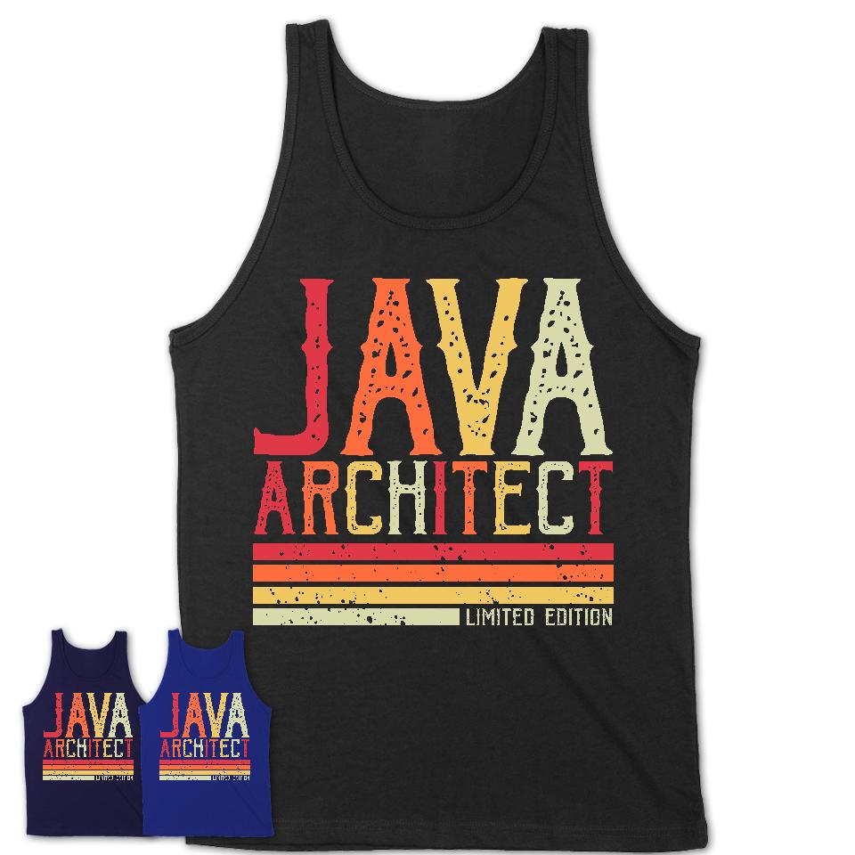 Vintage Java Architect Limited Edition Job Shirt, Coworker Birthday Gift Idea