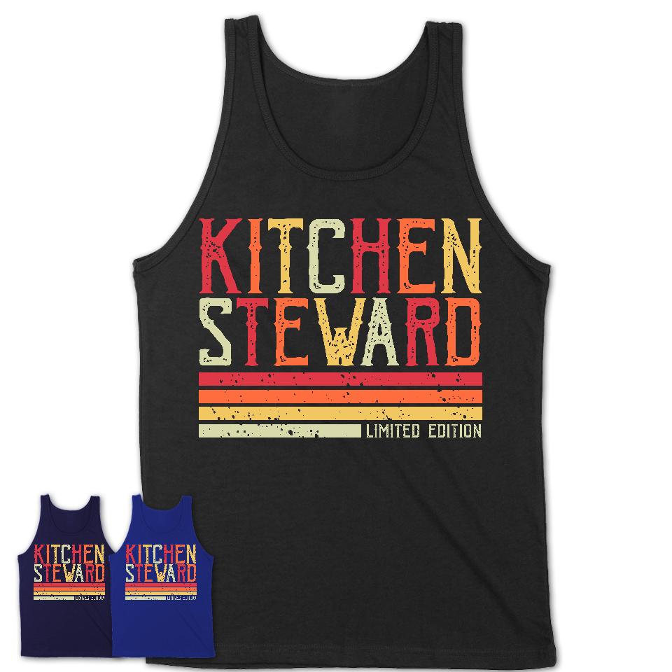 Vintage Kitchen Steward Limited Edition Job Shirt, Coworker Birthday Gift Idea