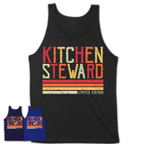 Vintage Kitchen Steward Limited Edition Job Shirt, Coworker Birthday Gift Idea