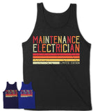 Vintage Maintenance Electrician Limited Edition Job Shirt, Coworker Birthday Gift Idea