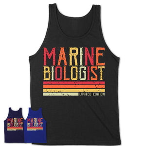 Vintage Marine Biologist Limited Edition Job Shirt, Coworker Birthday Gift Idea