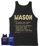 Vintage Mason Definition Shirt, Funny Coworker Gift Idea for Mason, New Job Gift