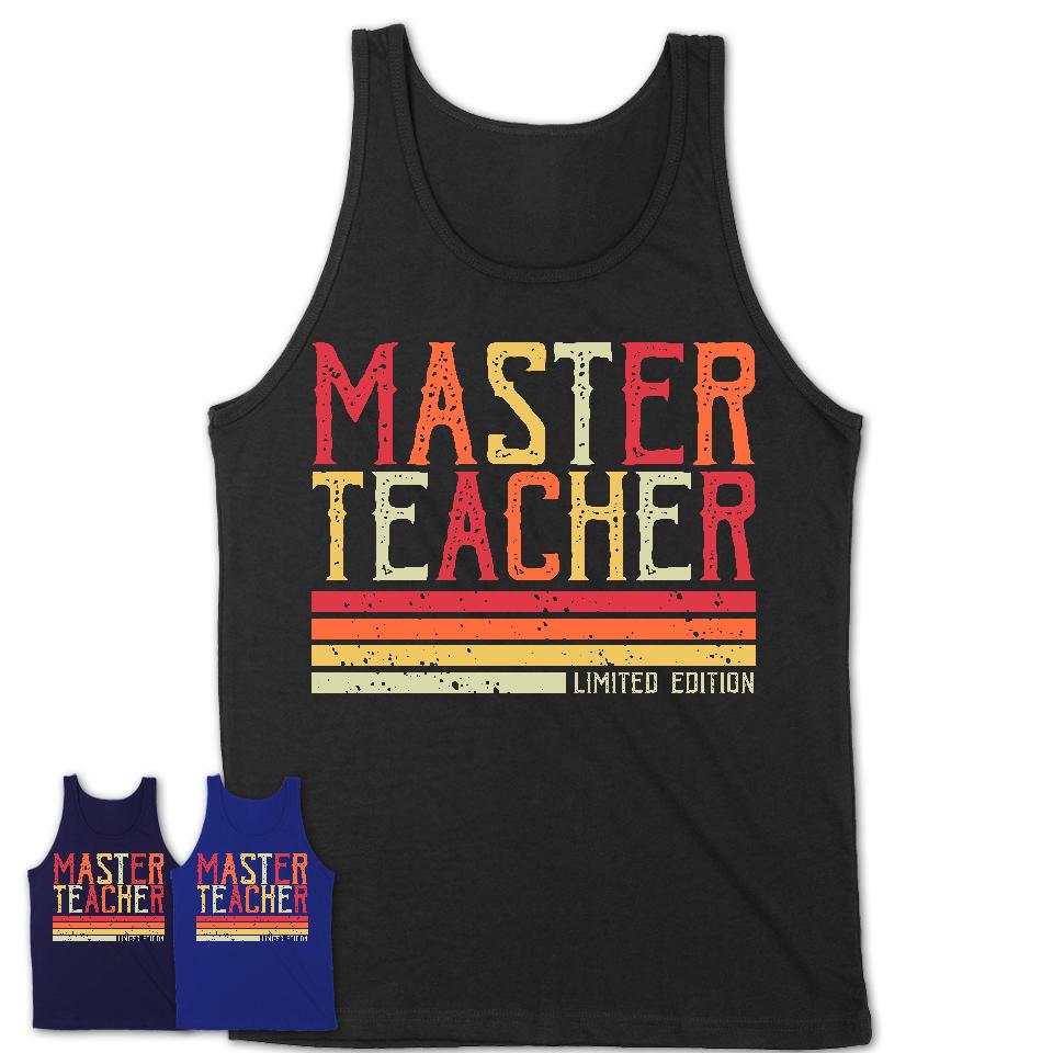 Vintage Master Teacher Limited Edition Job Shirt, Coworker Birthday Gift Idea