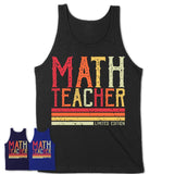 Vintage Math Teacher Limited Edition Job Shirt, Coworker Birthday Gift Idea