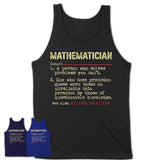 Vintage Mathematician Definition Shirt, Funny Coworker Gift Idea for Mathematician, New Job Gift