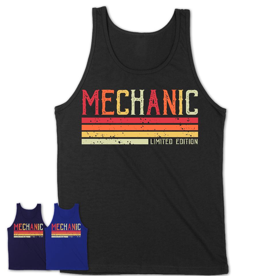 Vintage Mechanic Limited Edition Job Shirt, Coworker Birthday Gift Idea