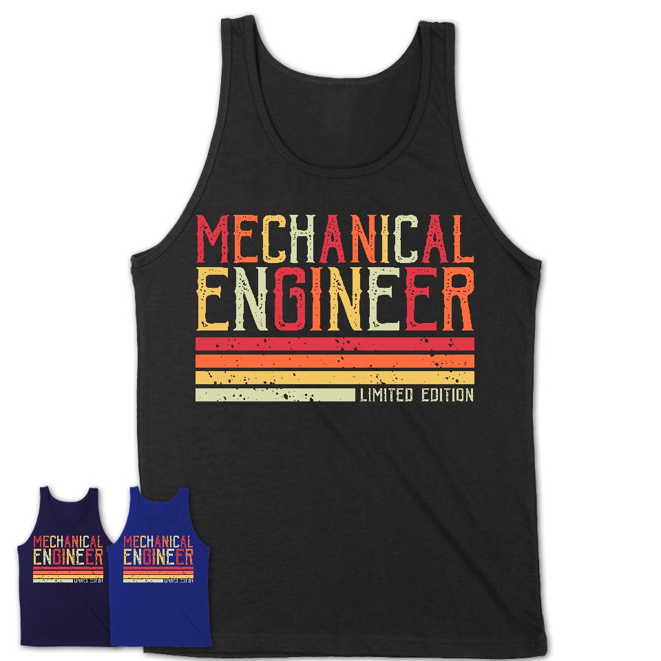 Vintage Mechanical Engineer Limited Edition Job Shirt, Coworker Birthday Gift Idea