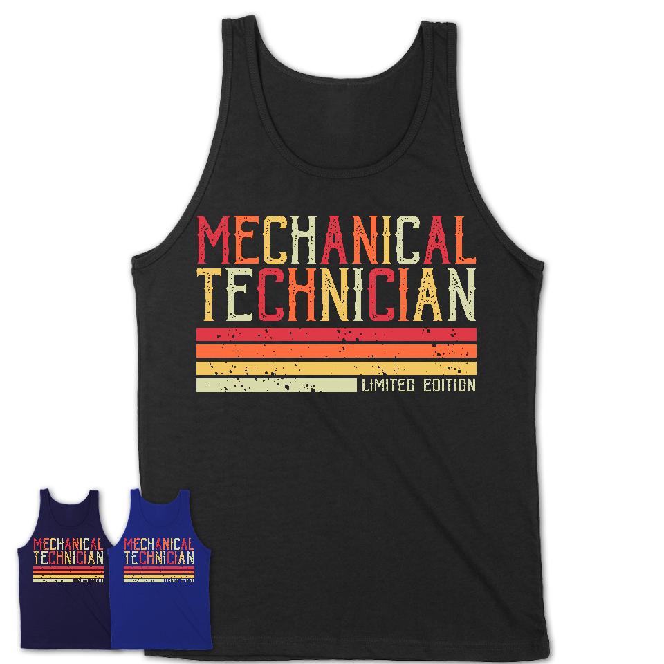 Vintage Mechanical Technician Limited Edition Job Shirt, Coworker Birthday Gift Idea