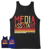 Vintage Media Assistant Limited Edition Job Shirt, Coworker Birthday Gift Idea