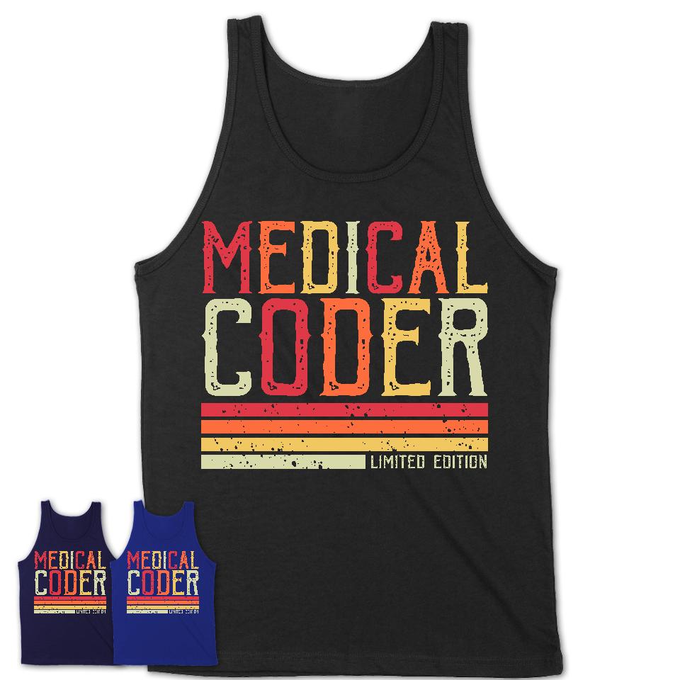 Vintage Medical Coder Limited Edition Job Shirt, Coworker Birthday Gift Idea