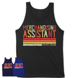 Vintage Merchandising Assistant Limited Edition Job Shirt, Coworker Birthday Gift Idea