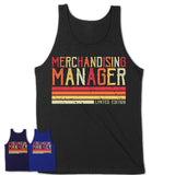 Vintage Merchandising Manager Limited Edition Job Shirt, Coworker Birthday Gift Idea