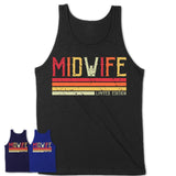 Vintage Midwife Limited Edition Job Shirt, Coworker Birthday Gift Idea