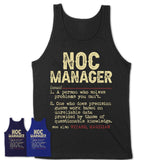 Vintage Noc Manager Definition Shirt, Funny Coworker Gift Idea for Noc Manager, New Job Gift