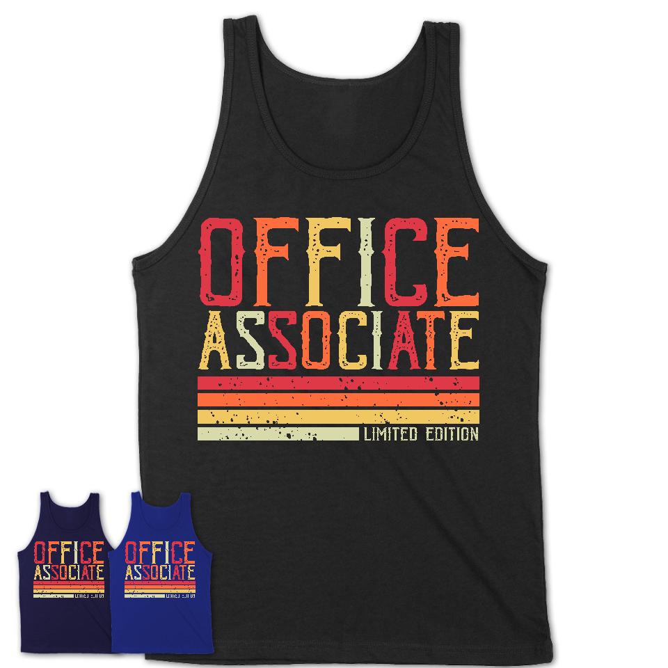 Vintage Office Associate Limited Edition Job Shirt, Coworker Birthday Gift Idea