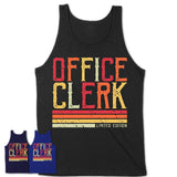 Vintage Office Clerk Limited Edition Job Shirt, Coworker Birthday Gift Idea