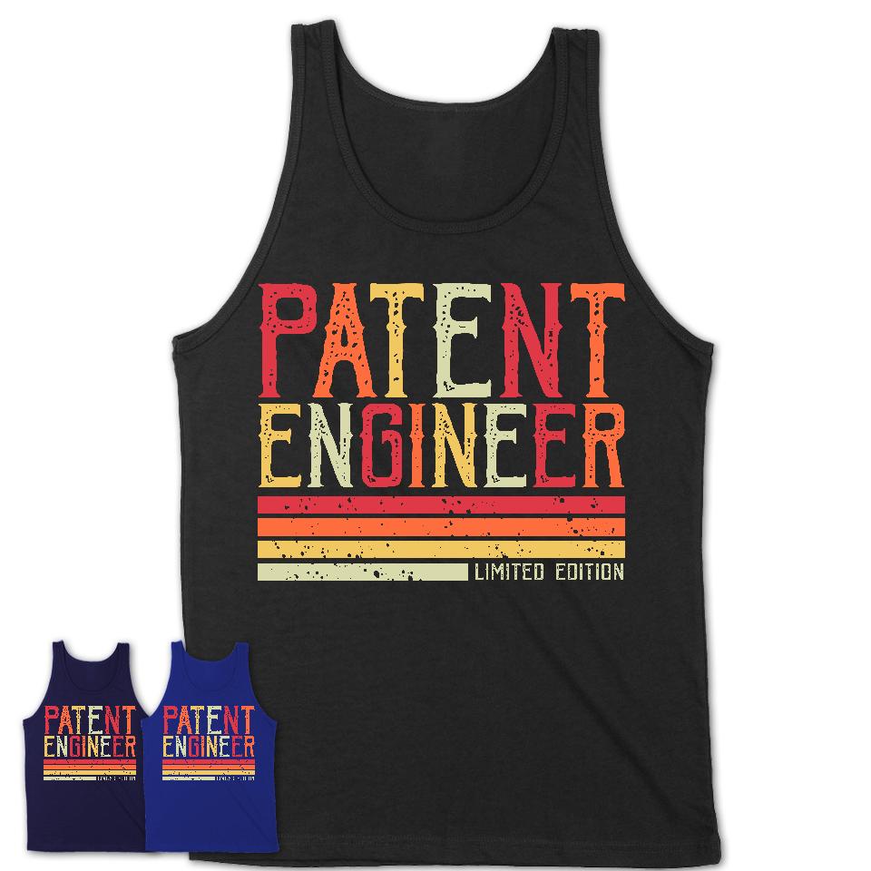 Vintage Patent Engineer Limited Edition Job Shirt, Coworker Birthday Gift Idea