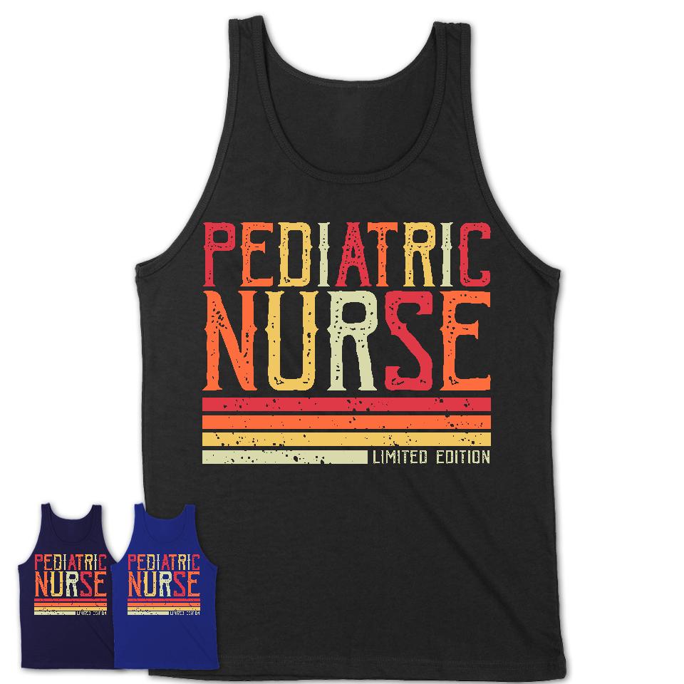 Vintage Pediatric Nurse Limited Edition Job Shirt, Coworker Birthday Gift Idea