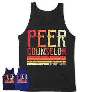 Vintage Peer Counselor Limited Edition Job Shirt, Coworker Birthday Gift Idea