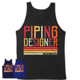 Vintage Piping Designer Limited Edition Job Shirt, Coworker Birthday Gift Idea