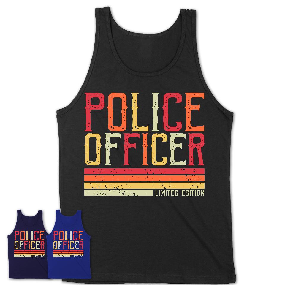 Vintage Police Officer Limited Edition Job Shirt, Coworker Birthday Gift Idea