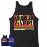 Vintage Portfolio Analyst Limited Edition Job Shirt, Coworker Birthday Gift Idea