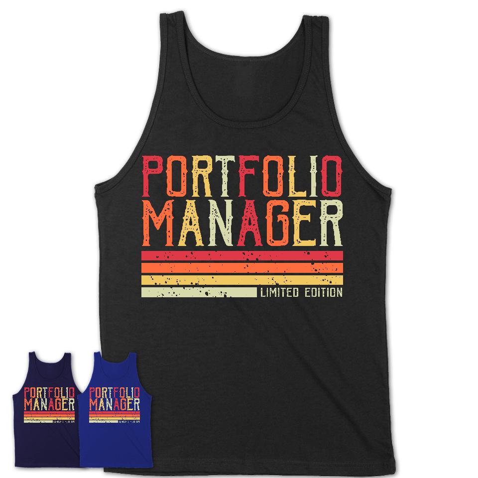 Vintage Portfolio Manager Limited Edition Job Shirt, Coworker Birthday Gift Idea