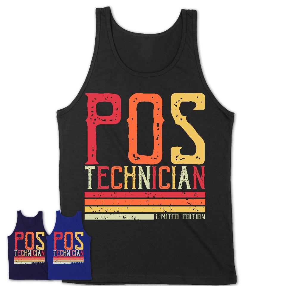 Vintage Pos Technician Limited Edition Job Shirt, Coworker Birthday Gift Idea